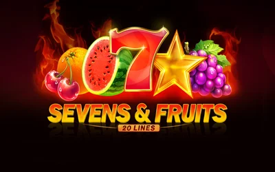 Sevens&Fruits: 20 Lines social slot game screen