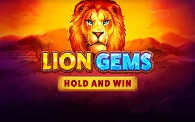 Lion Gems: Hold and Win social slot visual